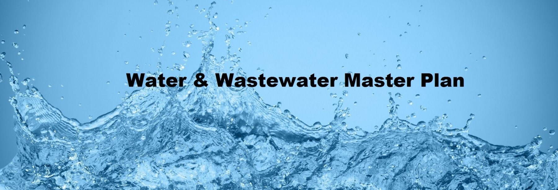 Water and Wastewater Master Plan banner
