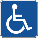 Accessibility symbol - person in a wheelchair